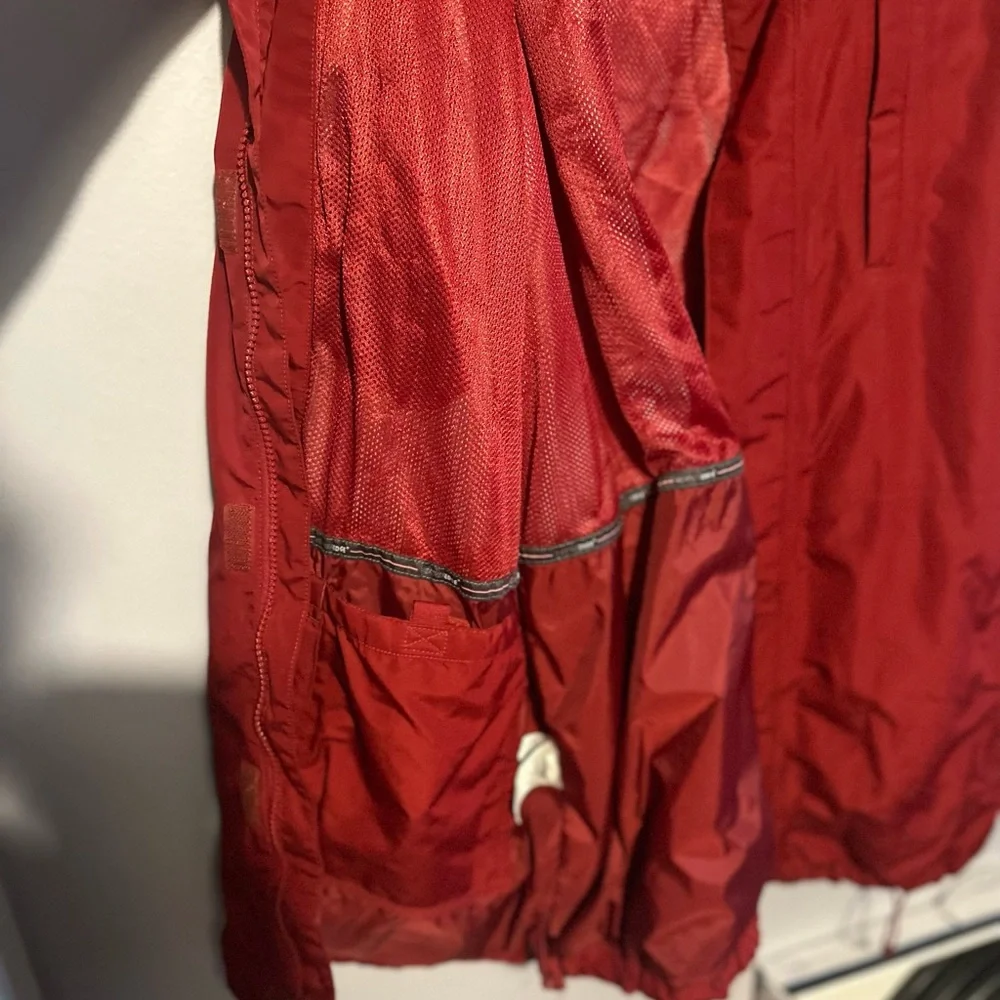 Eddie Bauer Mens Jacket Large Red Weatheredge Waterproof Outdoor - Picture 4 of 4